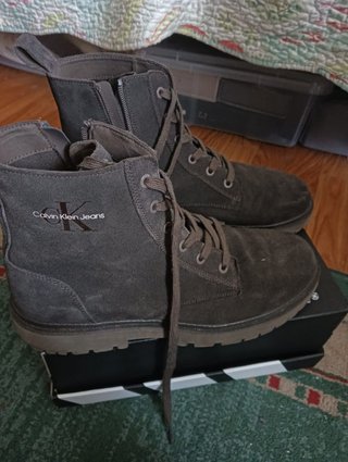 Botines Ante Marrón Oscuro Calvin Klein Jeans