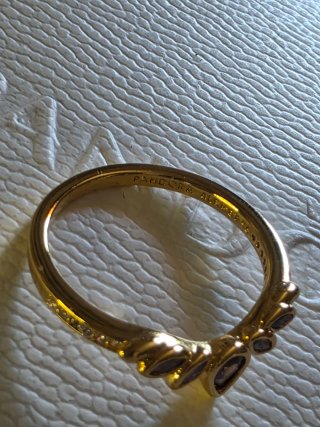 Anillo Tiara Violeta y Dorado