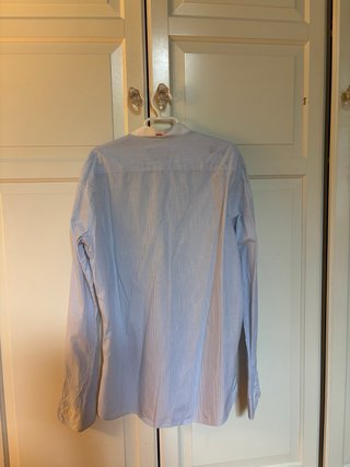 Camisa Massimo Dutti Rayas Azul y Blanco