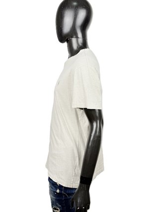 Polo Ralph Lauren T Shirt Uomo L/XL Oversize Panna