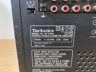 Amplificador Technics SU-X930 Doble Cassette