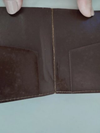 Cartera de piel Toros años 70