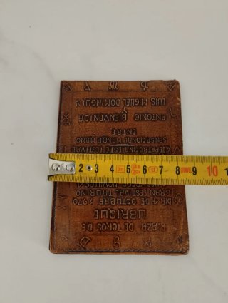 Cartera de piel Toros años 70