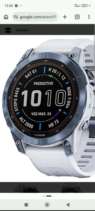 Garmin Fenix 7 Argento/Bianco