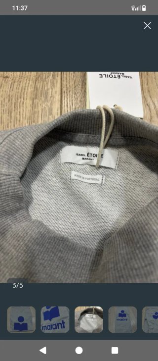 Sudadera Marant Gris y Azul