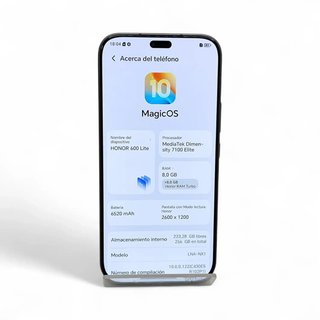 MOVIL HONOR 600 LITE 256GB/8GB RAM NEGRO *A ESTRENAR*