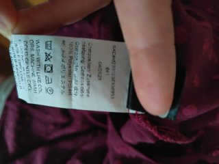 Vestido granate talla XL