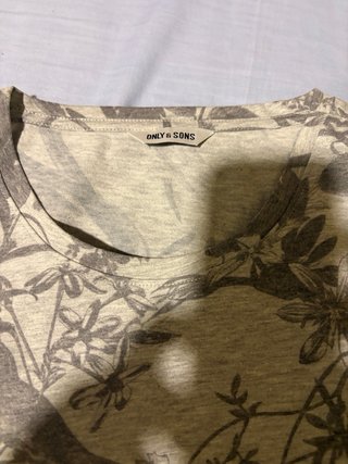 Only Sons Camiseta Talla M Estampado Pájaros