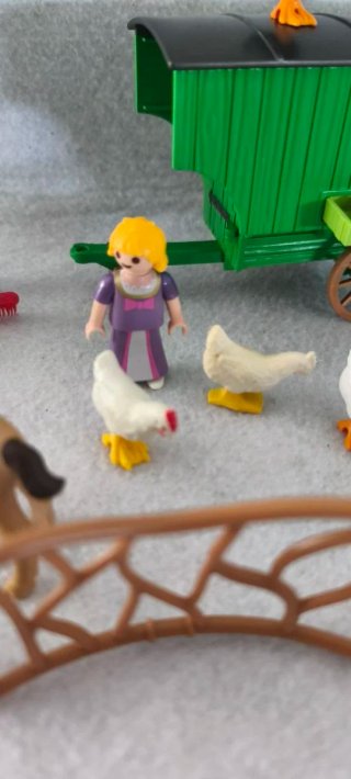 Playmobil Gallinero con figuras y animales