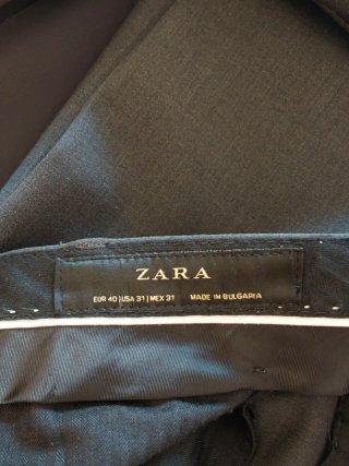 Traje Zara Gris antracita Talla 40