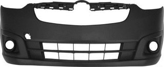 Paragolpes Delantero Negro (Con Agujeros) para Opel COMBO 2012