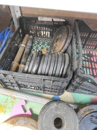 Discos  barras y mancuernas negociables