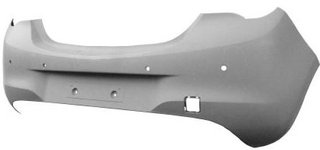 Paragolpes Trasero Imprimado (Sin Spolier 4 Agujeros Para Sensores) para Opel CORSA E 2014