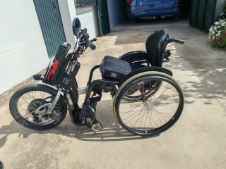 Silla Quickie Helium Pro + Handbike Eléctrico