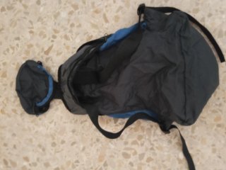 Mochila Altus 10L azul y gris