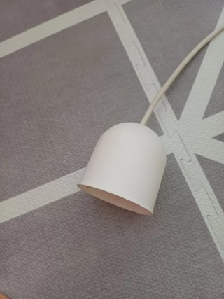 Lámpara techo bombo cristal