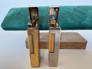 Lotto 2 Accendini Dunhill Rollagas Vintage