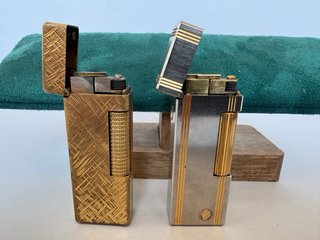 Lotto 2 Accendini Dunhill Rollagas Vintage