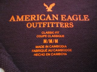Polo American Eagle bordado