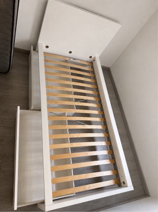 Cama 90x200 con 2 cajones y colchón