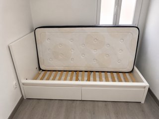 Cama 90x200 con 2 cajones y colchón