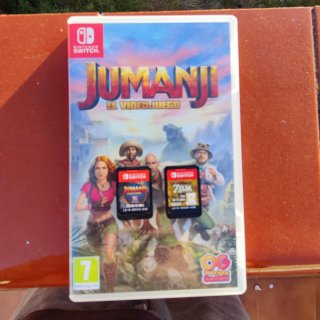 Lote 2 juegos Nintendo Switch: Zelda y Jumanji