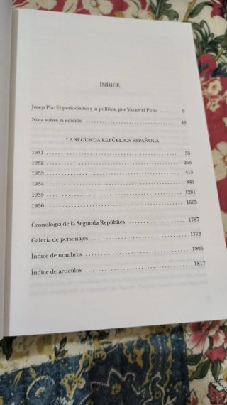 La Segunda República Española Josep Pla