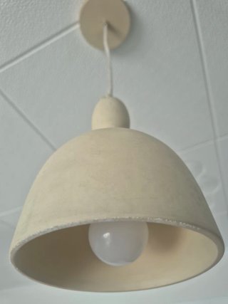 Lámpara ceramica colgante Zara Home (beige)