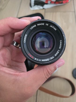 Canon AE-1 con objetivo 50mm FD 1:1.4