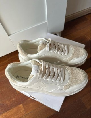 Deportivas Calvin Klein Jeans Beige Talla 39