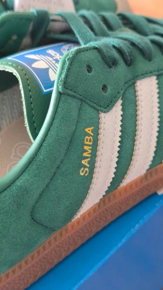 Zapatillas Adidas Samba Verde/Gris