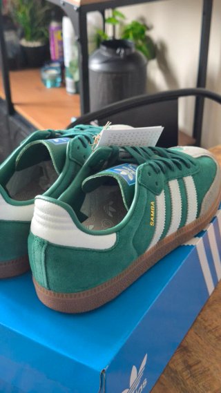 Zapatillas Adidas Samba Verde/Gris
