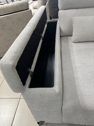 Sofá Chaiselongue con asientos deslizantes