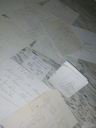 Lote Dibujos Bocetos Originales  escritos GENERal