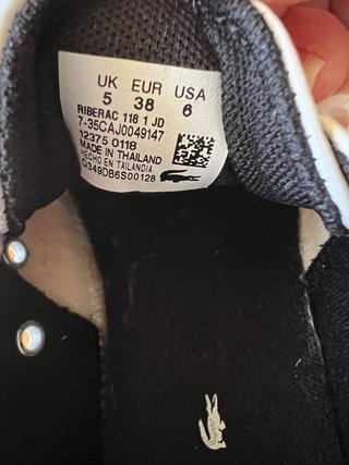 Zapatillas Lacoste Blancas Talla 38