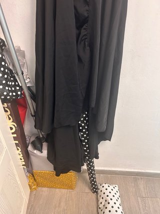 Vestido fiesta negro satén M