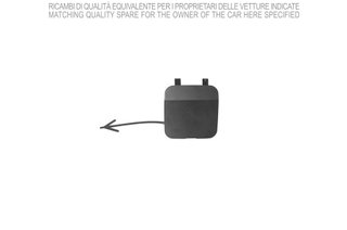 Tapa Gancho Remolque Paragolpes Trasero Imprimado para Opel CORSA E 2014