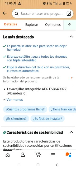 Lavavajillas Integrable AEG Serie 6000
