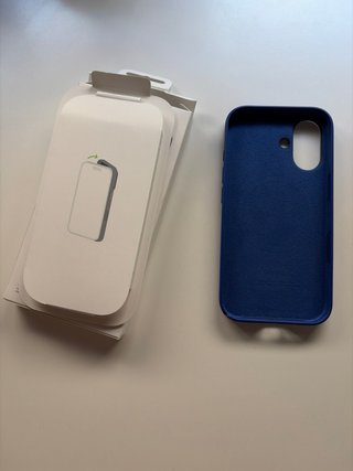 Funda iPhone 16 Silicone Case MagSafe Azul