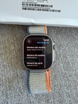 NEGOZIO - Apple Watch ultra 3 argento 100%