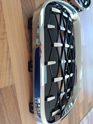 Juego de rejilla frontal tipo diamante para BMW