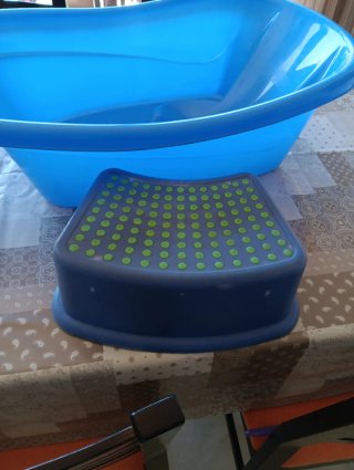 Bañera para bebé azul