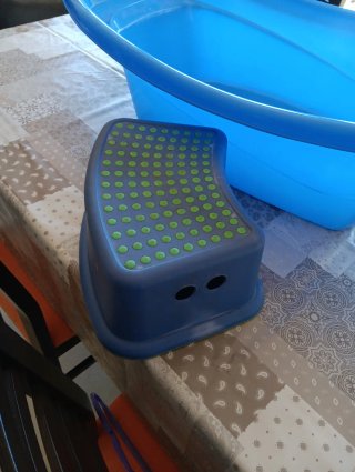 Bañera para bebé azul