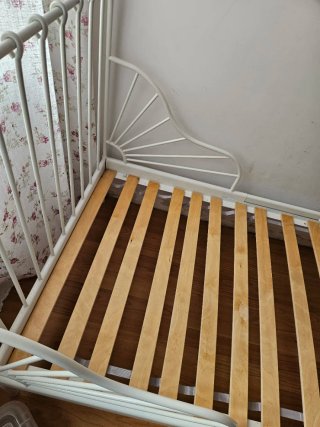 Cama infantil extensible blanca ikea
