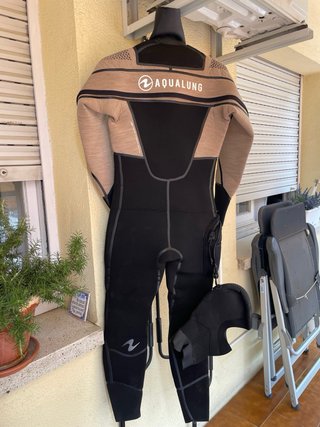 Traje buceo semiseco mujer Aqualung Iceland 7mm