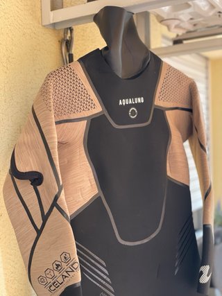 Traje buceo semiseco mujer Aqualung Iceland 7mm