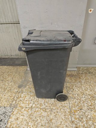 Cubo Basura Grande Tapa Gris