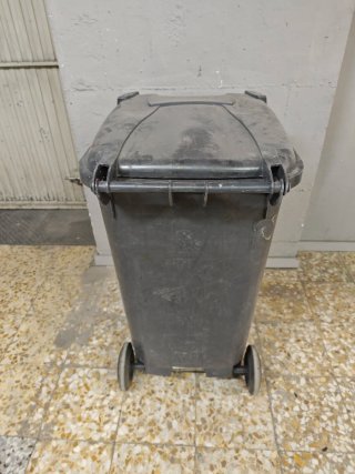 Cubo Basura Grande Tapa Gris
