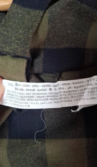 Camisa cuadros leñador Regular fit Bershka XL