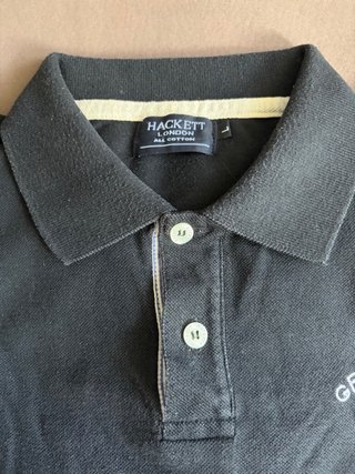 Polo Hackett Negro Talla L
